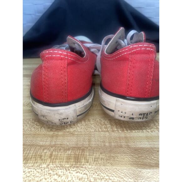 Converse Unisex All Star Chuck Taylor Low Top Ox Red Sneakers M5 W8 Canvas - Picture 8 of 12